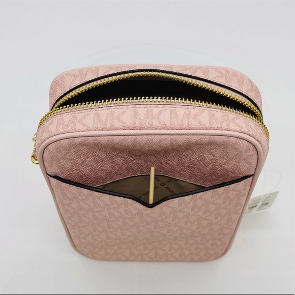 Michael Kors Medium NS Chain Xbody Bag Leather Rose Pink - Picture 6 of 12